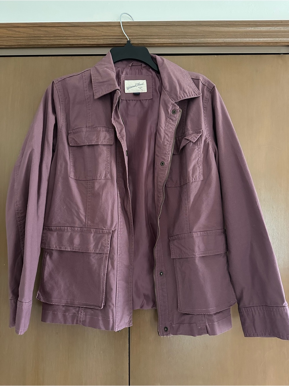 Universal Thread Muted Purple Orchid Button-Front Lined Jacket-NWOT